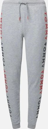 Tommy Hilfiger Womens Logo Embroidered Tapered Track Pants, Medium Grey Heather - Size: 12