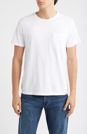 AG - Adriano Goldschmied Nick Cotton Pocket T-Shirt in White at Nordstrom, Size Medium