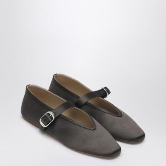 Le Monde Beryl Ballerina Stella In Satin Colour Chocolate