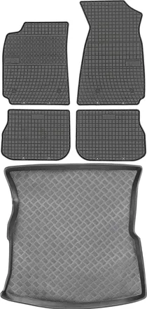 OEM Juego De Alfombrillas De Goma Para Coche Y Alfombrilla Para Maletero Para Audi A4 B5 Sed&aacute;n (1994-2000)