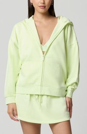 Florence By Mills Cozy Crush Forever Embroidered Oversize Graphic Zip Hoodie in Citrine at Nordstrom Rack, Size Xx-Large