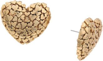 Oscar De La Renta Heart Clusters Earrings