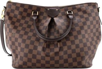Louis Vuitton Borsa a mano Siena Damier GM con tracolla - Marrone