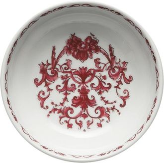 Ginori 1735 Babele Rosso Fruit Bowl, Duchessa Shape