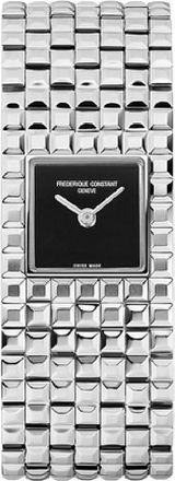 Frederique Constant Classics Manchette Quartz Black Dial Ladies Watch FC-200ONB1MC6B