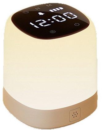 OEM Reloj De Noche Con Luz, Para Dormitorio, Multifuncional, Con Control Remoto, Para Dormir, Luz Nocturna Recargable, L&aacute;mpara De Mesita De Noche