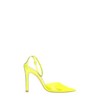 Stuart Weitzman Yellow Pvc Stiletto Heel Womens Sandals
