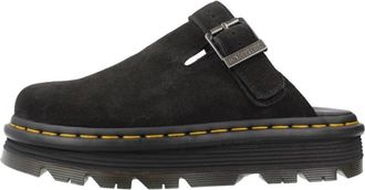 Dr. Martens Zebzag leren muiltjes - Dames - Slip ons - Zwart - 37 EU - Leer - Schoenen