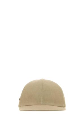 Prada Beige Sand Solid Baseball Hat