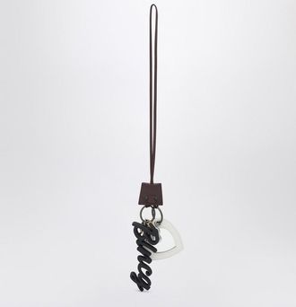 Balenciaga Keychain Charm Heart Le City burgundy/white