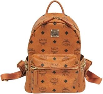MCM Pre-owned Backpacks, female, Brown, Size: ONE SIZE Pre-owned Canvas Backpack