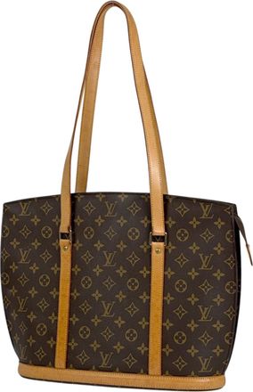 Louis Vuitton Brown Monogram Monogram Leather Shoulder Bag Tote Bag (Pre-Owned)