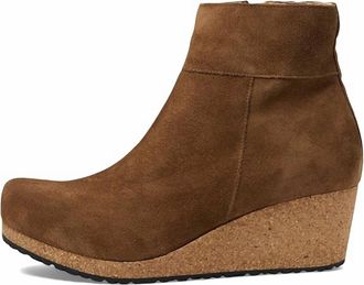 Birkenstock Womens Papillio Ebba Wedge Bootie In Dark Tea