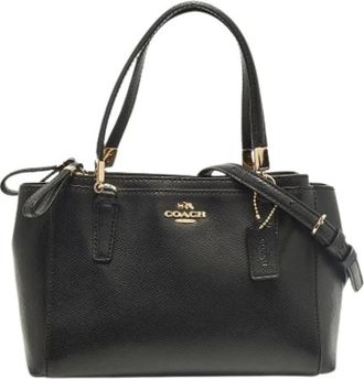 Coach Pre-owned Handbags, female, Black, Size: ONE SIZE Pre-owned Leather Handbag
