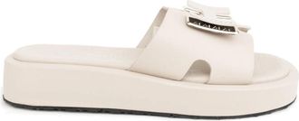 Sergio Moretti beige casual open slippers - Dames - Sandalen - Beige - 38 EU - Schoenen