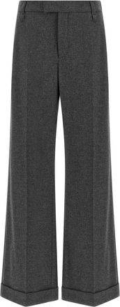 Brunello Cucinelli Grey Relaxed Flat Front Pants