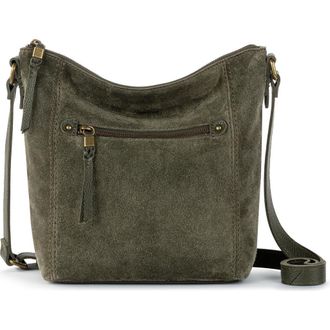 The Sak Ashland Leather Crossbody Bag in Moss Suede at Nordstrom