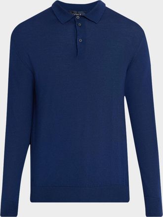 Sease Men & apos;s Cashmere Fine Knit Polo-Neck Sweater