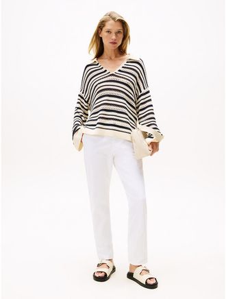 Tommy Hilfiger Womens Slim Fit Chino - White - 10