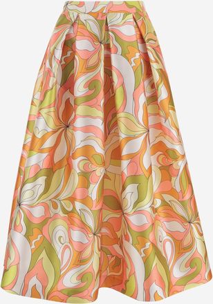 Lunatica Milano Ausgestellter Rock von Lunatica Milano mit Fantasy-Print