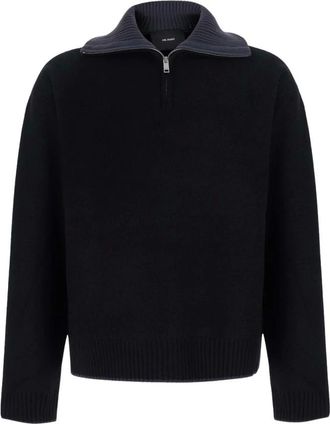 Axel Arigato Trace Half Zip Sweater - - Knitwear - Uomo - Nero - S