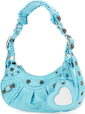Balenciaga Womens Light Blue Nappa Leather Le Cagole Xs Shoulder Bag Seablue T Domesticated Calf Borse A Mano