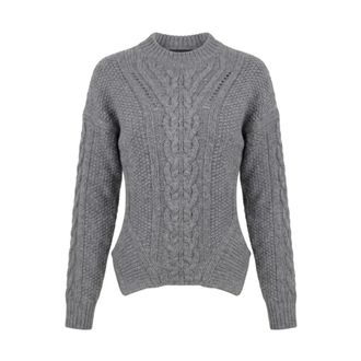 Dondup Dames, Truien, Grijs, Maat: L