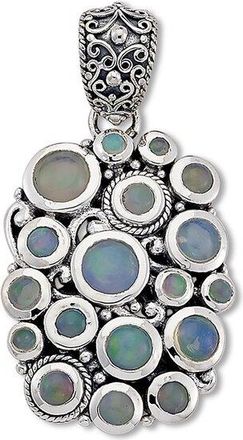 Samuel B. Silver 1.70 Ct. Tw. Opal Cluster Pendant