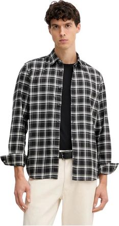 Marc O'Polo Shirt met ruitpatroon - Heren - Casual Overhemden - Grijs - S - Katoen - Overhemden