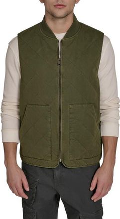Levi's Diamond Quilted Workwear Vest in Olive at Nordstrom, Size Xx-Large