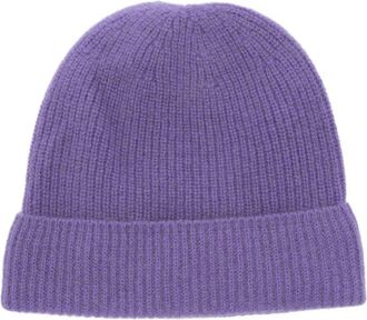 Auralee cashmere beanie hat - Purple