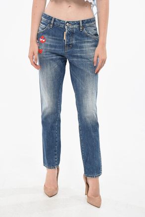 Dsquared2 PAC-MAN Regular Fit Jeans COOL GIRL with Embroidery 15cm Dsquared2