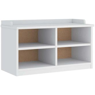 vidaXL Vidaxl - Hallway Bench sandnes White 87x40x50 cm Solid Wood Pine