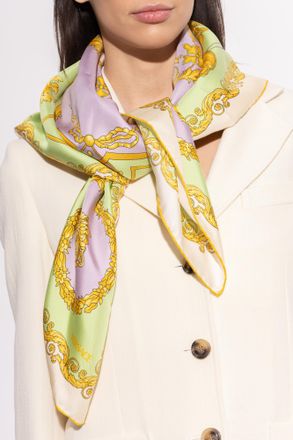 Versace Scarf With Hall Of Heroes Print, Unisex, Multicolour
