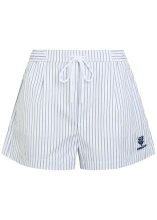 Polo Ralph Lauren Striped Cotton Shorts - White And Blue - XS (UK6 / XS)
