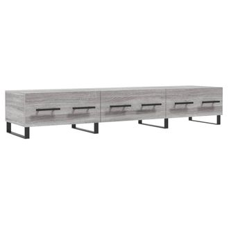 Berkfield Home TV Cabinet Grey Sonoma 150x36x30 cm Engineered Wood | Size: 150 x 36 x 30 cm