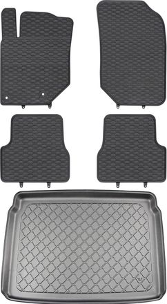 OEM Juego De Alfombrillas De Goma Para Coche Y Alfombrilla Para Maletero Para Peugeot 2008 Ii Crossover (a Partir De Enero De 2020)