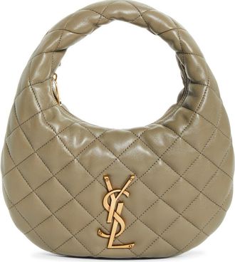 Saint Laurent Baby Icare Quilted Leather Hobo Bag in Strong Moss at Nordstrom