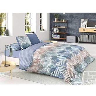 Ca&ntilde;ete Bed linen set - Pierre Cardin - Scott - Reversible color design - Blue - 140 x 200 cm