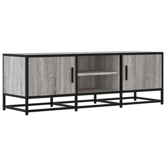 Berkfield Home TV Cabinet Grey Sonoma 120x35x41 cm Engineered Wood & Metal | Size: 120 x 35 x 41 cm
