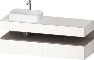 Duravit Qatego Consola Mueble Bajo Lavabo, 2 Extensiones, 2 - Duravit
