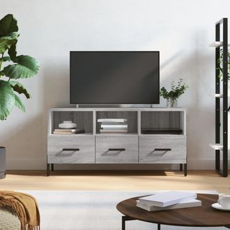 vidaXL Vidaxl - Mueble De Tv Madera De Ingenier&iacute;a Gris Sonoma 102x36x50 Cm
