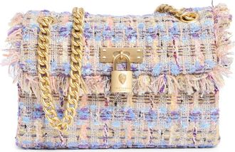 Kurt Geiger Mini Brixton Tweed Crossbody Bag in Lilac at Nordstrom Rack
