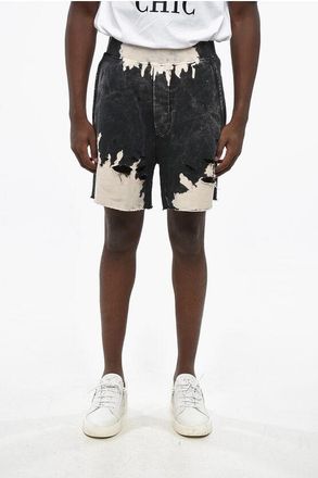 Dsquared2 Brushed Cotton Shorts LONG ARNOLD FIT with Bleached Effect size Xs