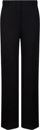 Max Mara Euforia Micropiquet Broek - Dames - Broeken - Zwart - Maat: S Katoen