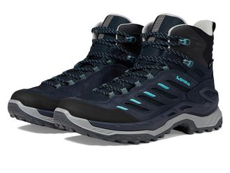 Lowa Innovo GTX Mid Womens Shoes Navy/Arctic : 7.5 B - Medium, Leather/Textile