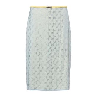 Gucci Mujer, Faldas, Azul, Talla: M