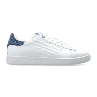 Emporio Armani Classic Leather Sneakers - Heren - Sneakers - Wit - 44 EU - Leer - Schoenen