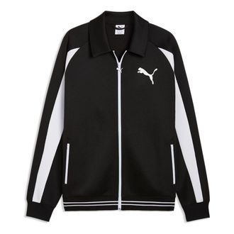 Puma FW25 T7 Relaxed Track Jacket Black White 636801-01
