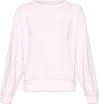 Kenzo Hoodies & sweatvesten, Dames, Roze, S, Katoen, Sweatshirt met logopatch